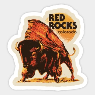 Red Rocks Sticker